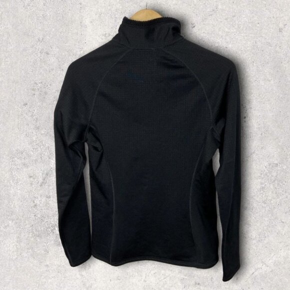 Patagonia Black Fleece Quarter Zip Pullover Sweater Size Medium Base Layer Top M - Picture 2 of 10